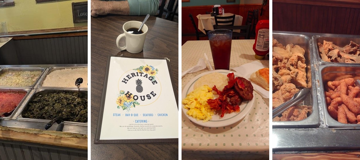 Heritage House Restaurant Menu